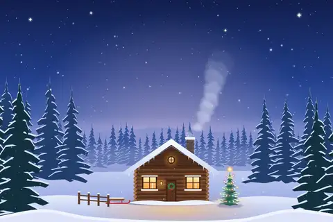 Hytte i skoven