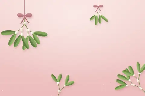 Mistelten på rosa