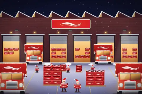 Julelastbil-depot