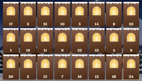 Digital julekalender med 24 låger